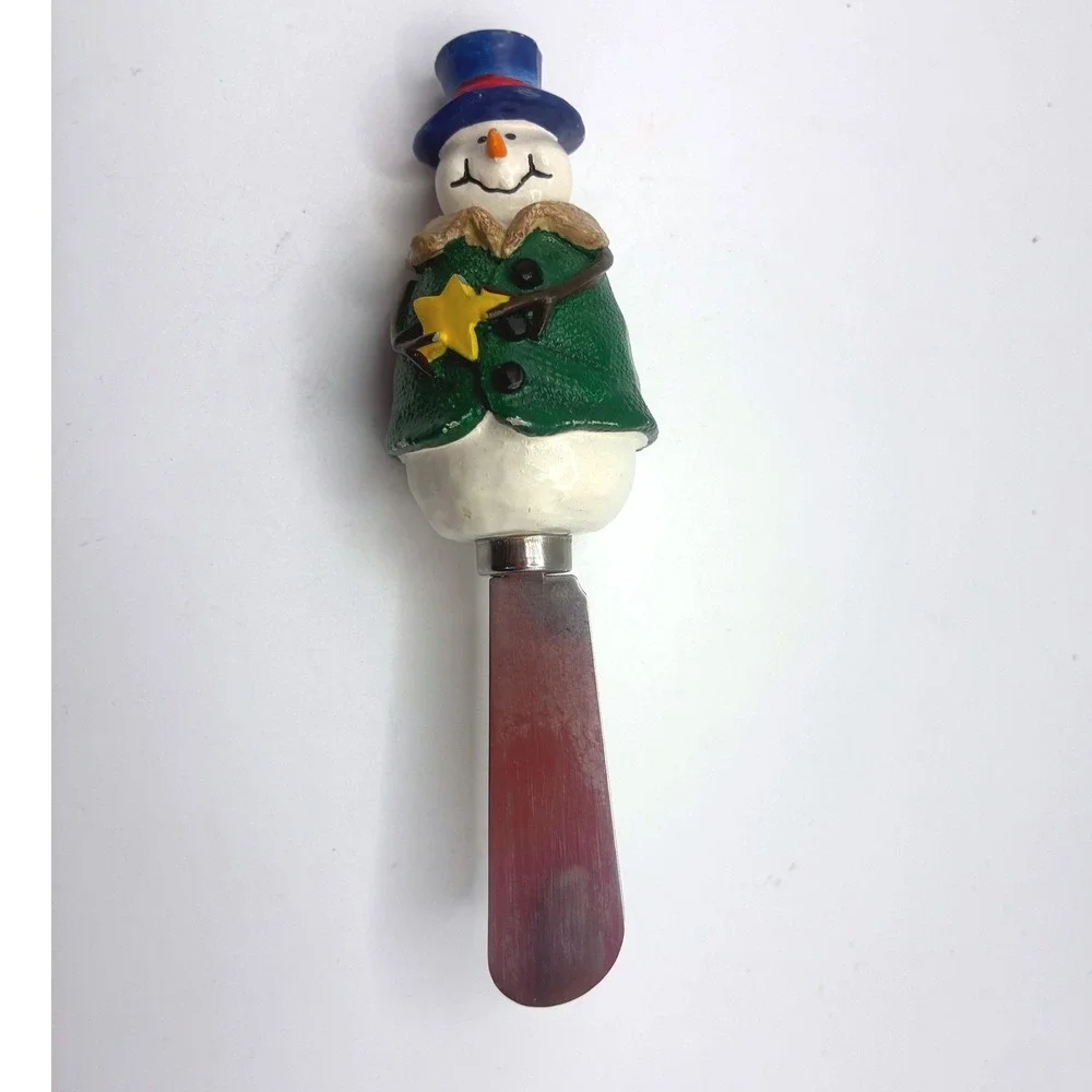 Boston Warehouse Cheese Spreaders Set 6 Multicolor Christmas Holiday Characters
